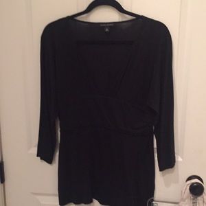 Banana Republic Black Deep V shirt - size M